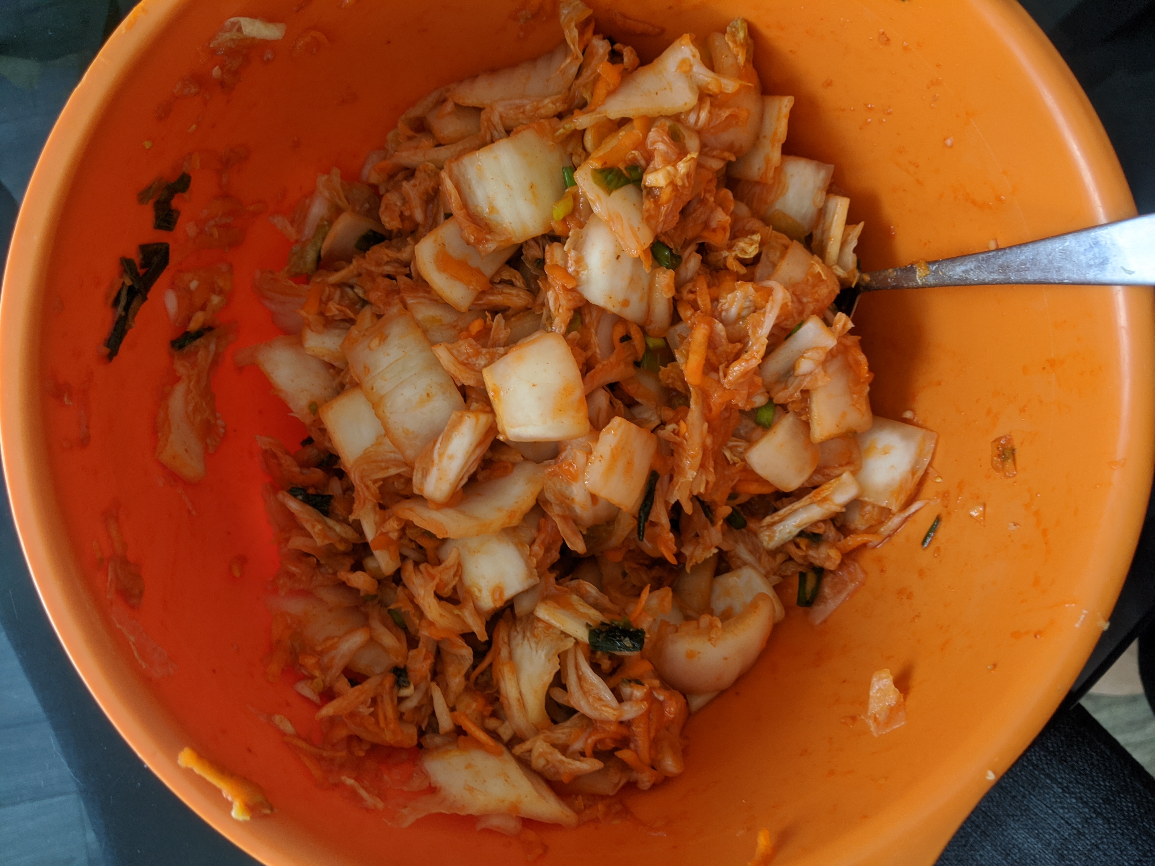 Kimchi in a bowl